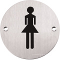 Sinal de hardware para banheiro feminino